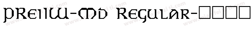 PReiIW-Md Regular字体转换